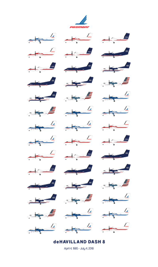 Illustration for article titled Turbopropnik: Henson/Piedmont retires its last Dash 8
